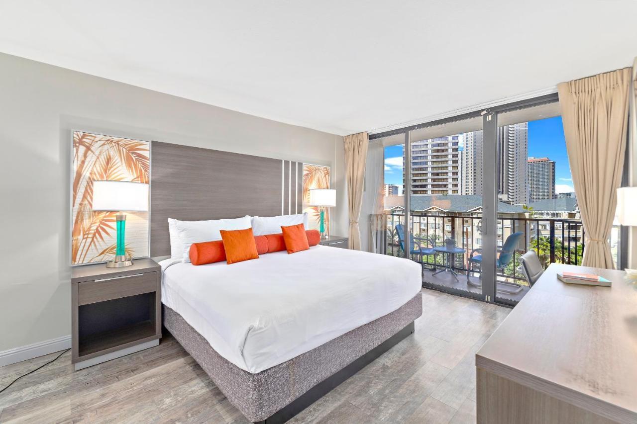 Renovated With City View At Aqua Palms Waikiki 호놀룰루 외부 사진