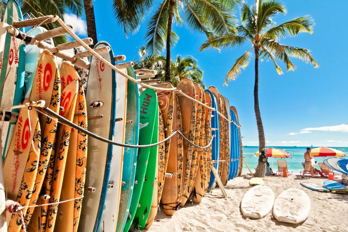 Renovated With City View At Aqua Palms Waikiki 호놀룰루 외부 사진