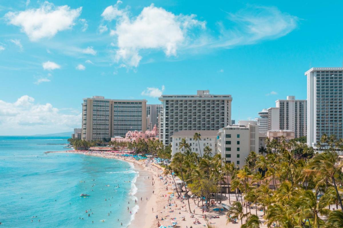 Renovated With City View At Aqua Palms Waikiki 호놀룰루 외부 사진